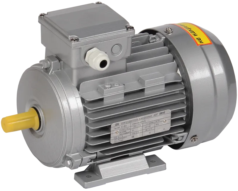 Электродвигатель асинхронный трехфазный АИР 63B2 380В 0,55кВт 3000об/мин 1081 DRIVE IEK