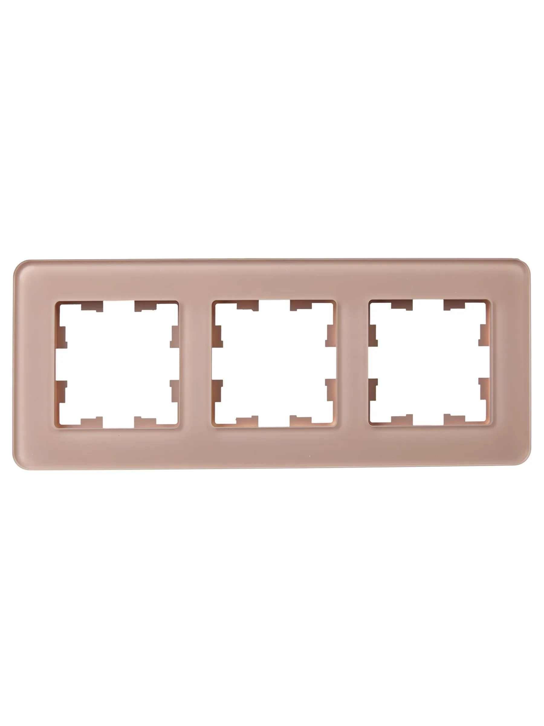 BRITE Рамка 3-местная РУ-3-2-Бр стекло дымчатый RE IEK - Фото 6