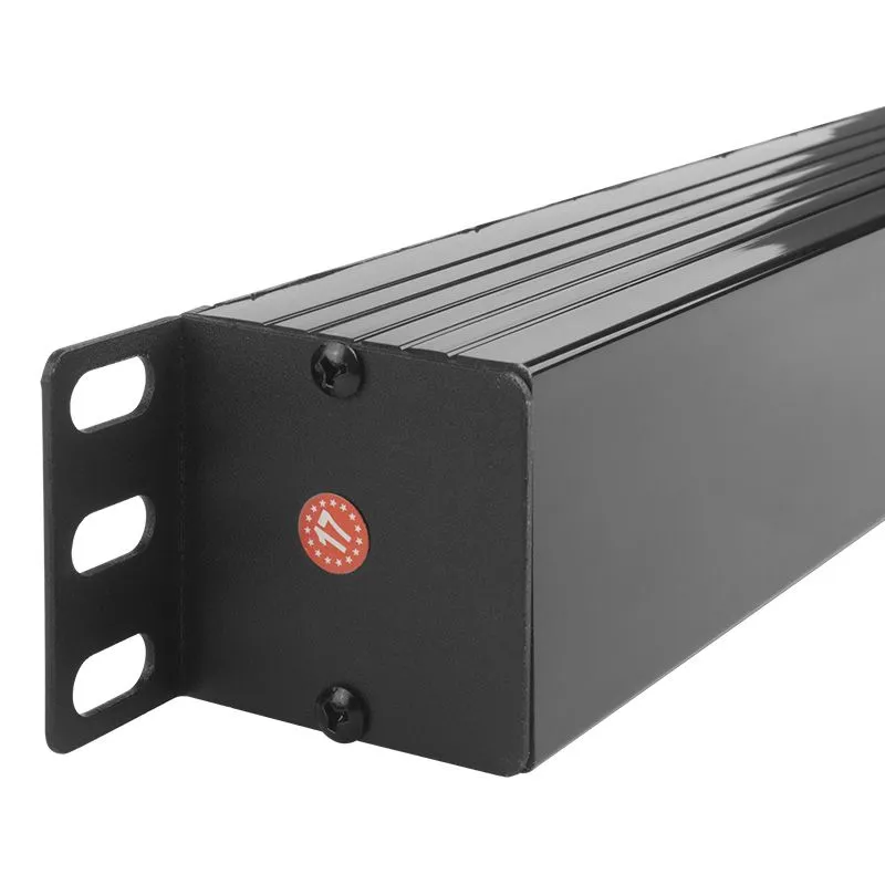 Блок розеток 19", 1U, 16А, 8 розеток, корпус пластик, без шнура питания - Фото 4