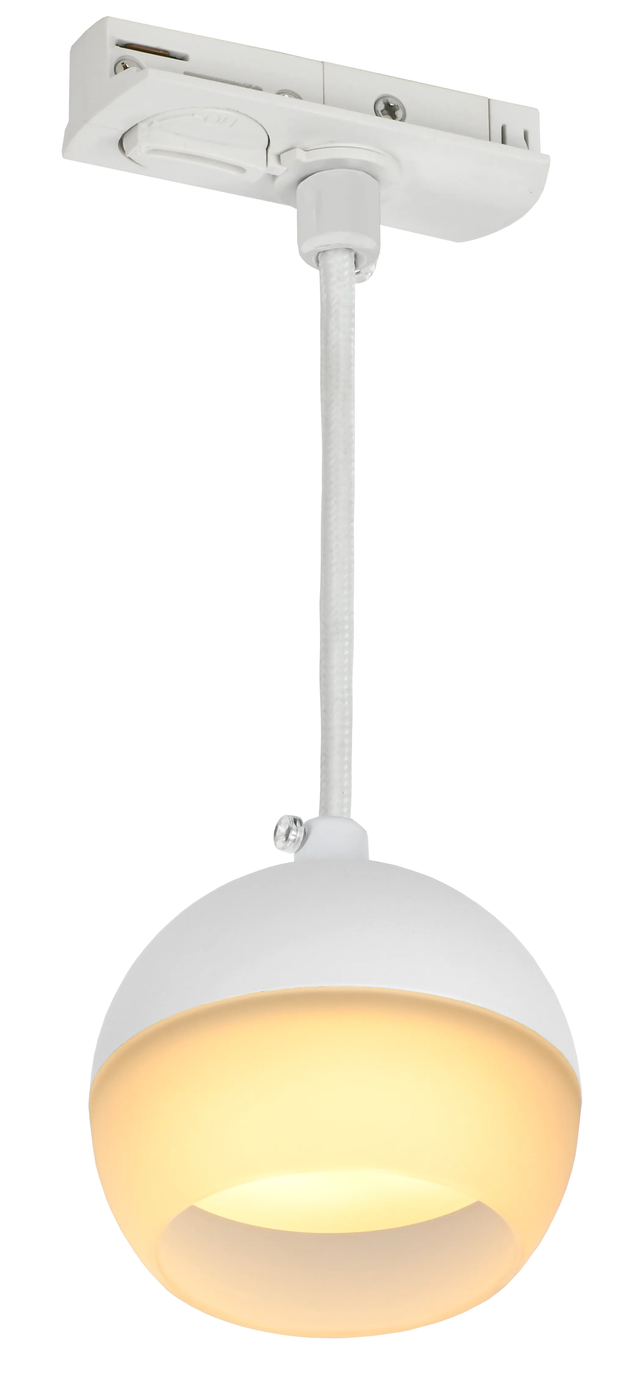 LIGHTING Светильник 4119 декоративный трековый подвесной под лампу GX53 белый IEK - Фото 3