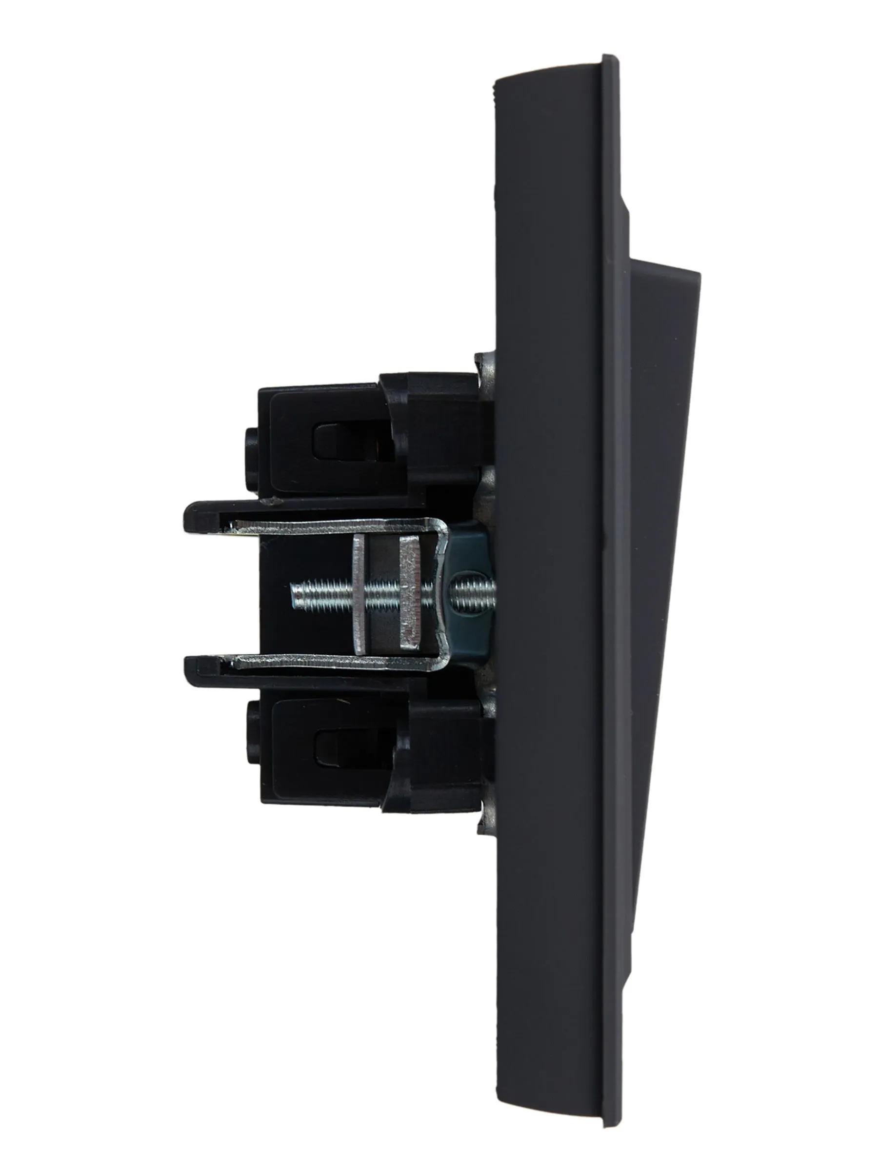 BRITE Выключатель 1-клавишный 10А в сборе ВСР10-1-0-БрГ графит IEK - Фото 5