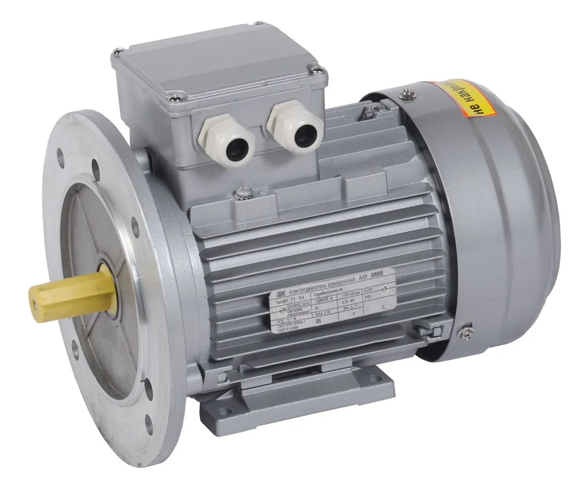 Электродвигатель асинхронный трехфазный АИР 71A2 380В 0,75кВт 3000об/мин 2081 DRIVE IEK