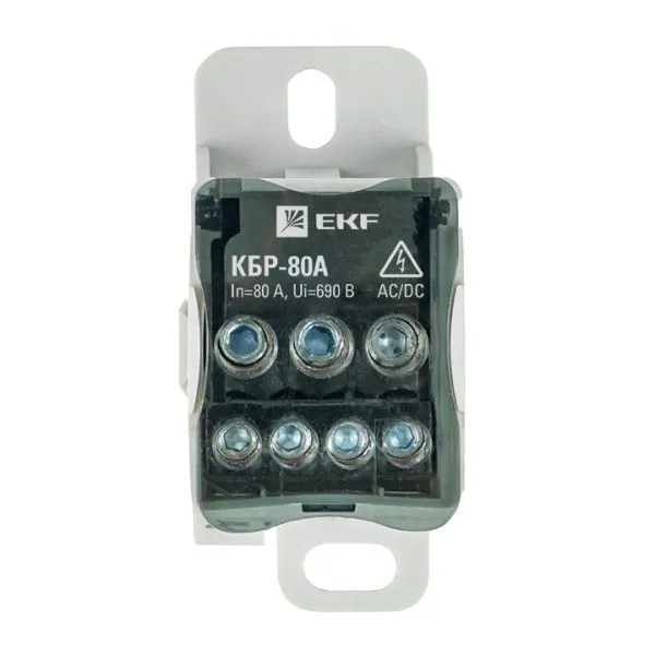 Блок КБР на DIN-рейку и монтажную панель 80A EKF - Фото 2