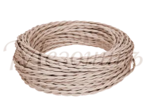 Провод монтажный витой ПВХ 2х1,5мм, цвет - бежевый (бухта 50м), ТМ "МЕЗОНИНЪ" GE70141-15 GE70141-15