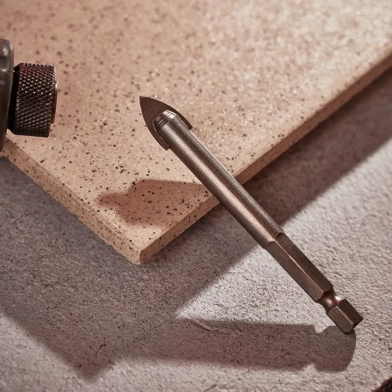 Сверло по стеклу и керамике10 мм, 2 грани, шестигранный хвостовик Kranz - Фото 2