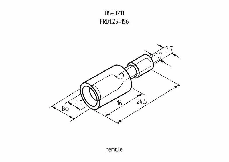 Разъем штекерный изолированный гнездо 4 мм 0.5-1.5 мм² (РШи-м 1.5-4/РШИм 1,25-5-4) красный REXANT - Фото 4
