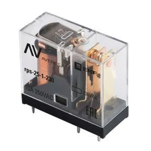 Реле промежуточное РП slim 25/1 10A 230В AC rps-25-1-230