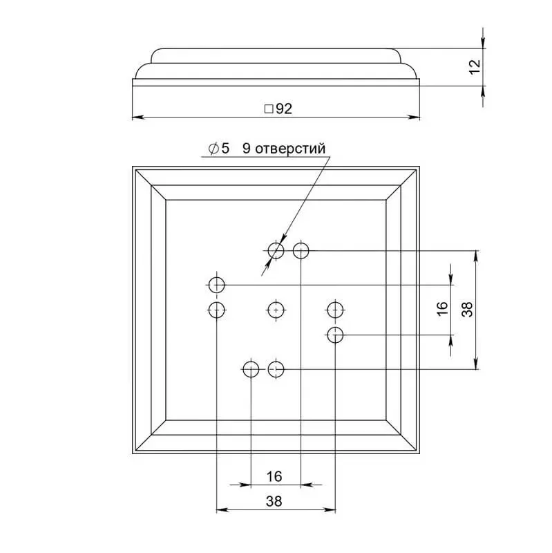 Подложка одноместная "Престиж", цвет - бук натуральный , ТМ "МезонинЪ" GE70716-25 - Фото 2