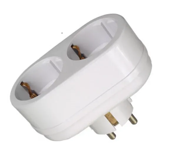 Сетевой разветвитель 2 гн. с/з, 16 А, 2T2 белый, в индивидуальной упаковке 2Т2 бел. И.У.