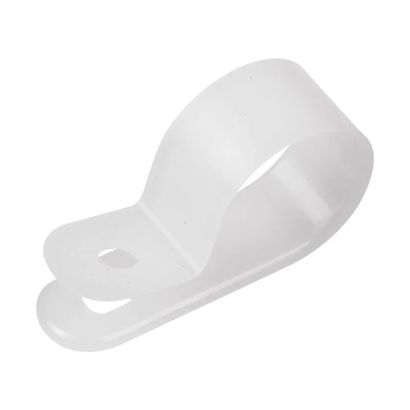 Скоба под винт 20мм, белая (50 шт/уп) REXANT 07-4420