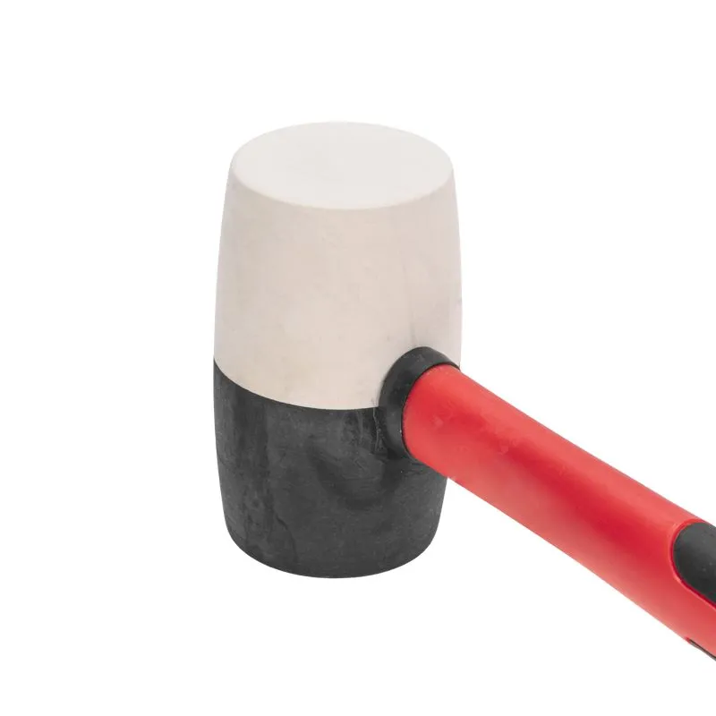 Киянка резиновая 680 г, черно-белая резина, фибергласовая рукоятка KRANZ - Фото 3