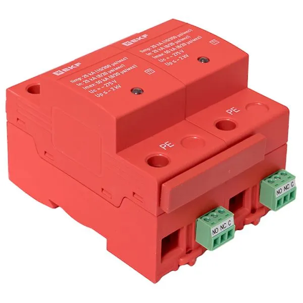 УЗИП Класс 1 Iimp 25kA (10/350μs) 2P EKF - Фото 8