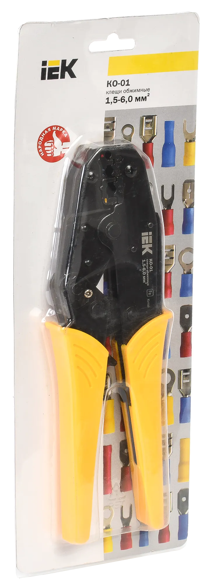 Клещи обжимные КО-01 1,5-6,0мм2 IEK - Фото 2