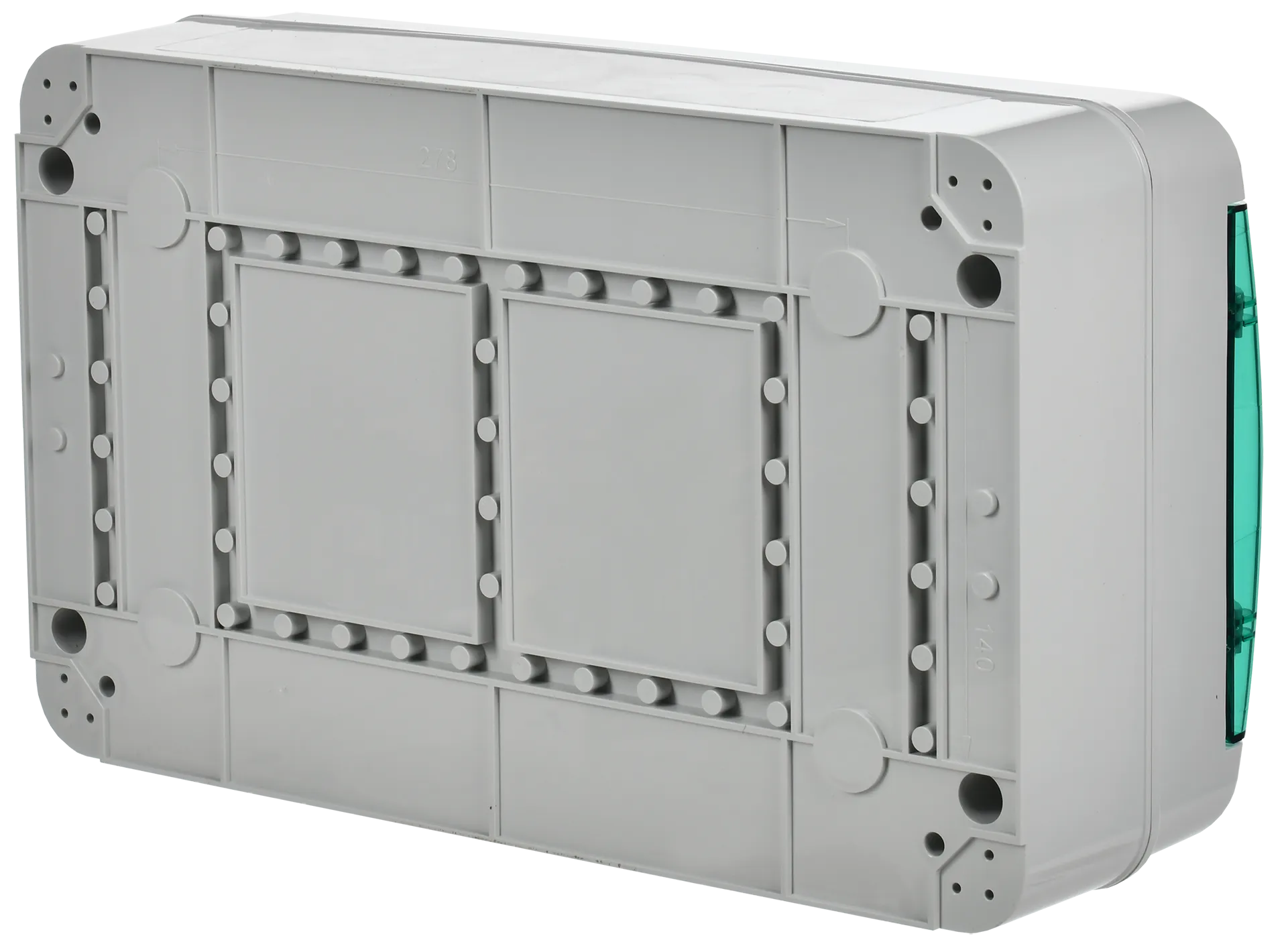 TEKFOR Корпус пластиковый КМПн-18 IP65 зеленая прозрачная дверь IEK - Фото 4