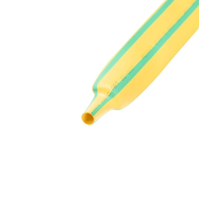Трубка термоусаживаемая ТУТ нг 20,0/10,0мм, желто-зеленая, упаковка 10 шт. по 1м REXANT - Фото 2