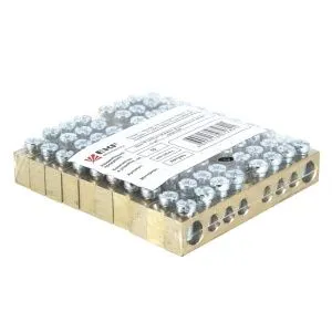 Шина PEN "ноль-земля" (8x12мм) 8 отв. латунь крепеж по краям EKF - Фото 5