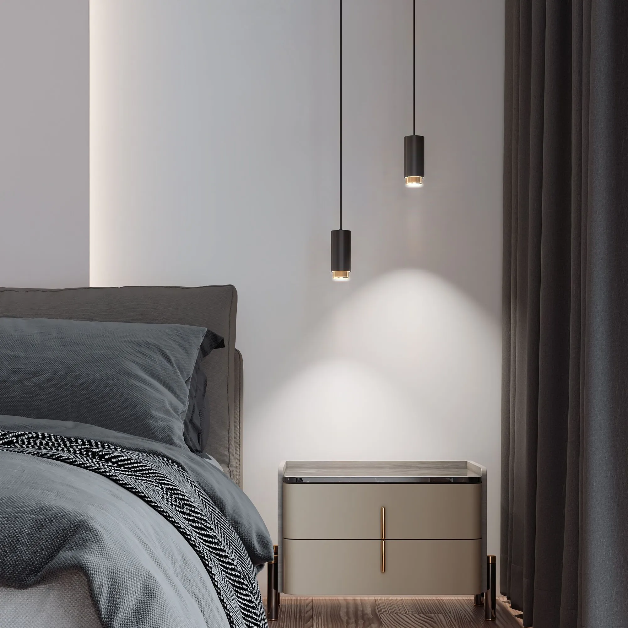 Подвесной светильник Nubis GU10 чёрный/золото Elektrostandard - Фото 3