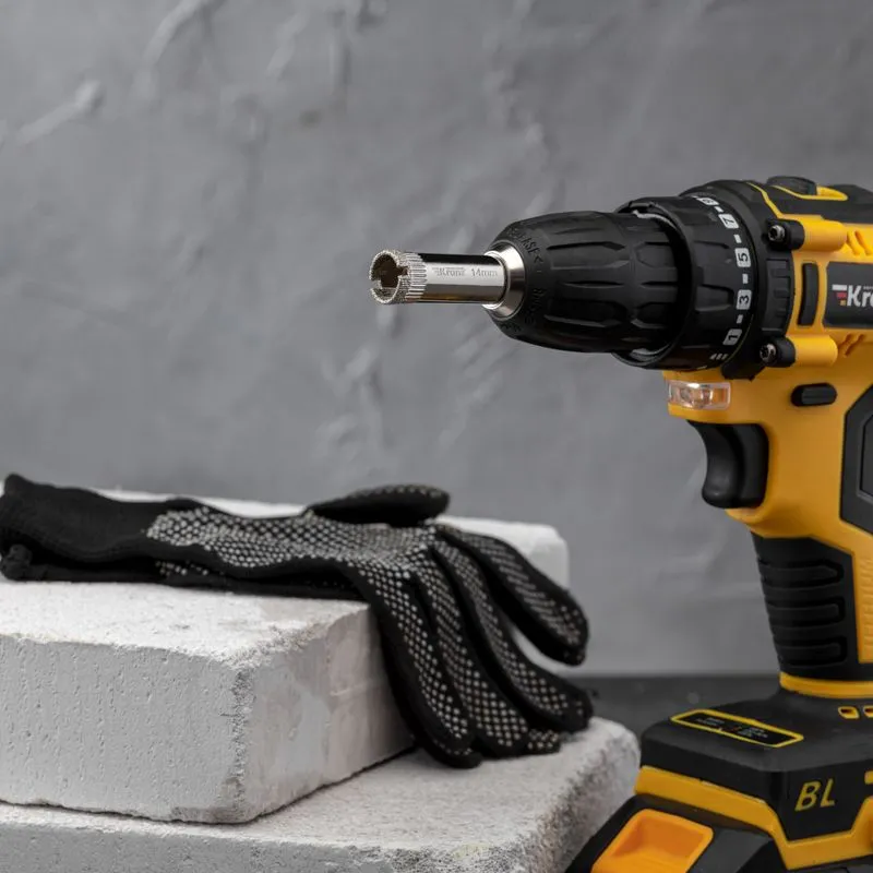 Сверло алмазное 14 мм по керамограниту, керамике и стеклу KRANZ - Фото 2