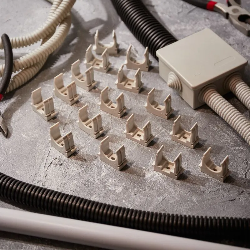 Крепеж-клипса для монтажного пистолета Ø 25 мм, серая (50 шт/уп) REXANT - Фото 4