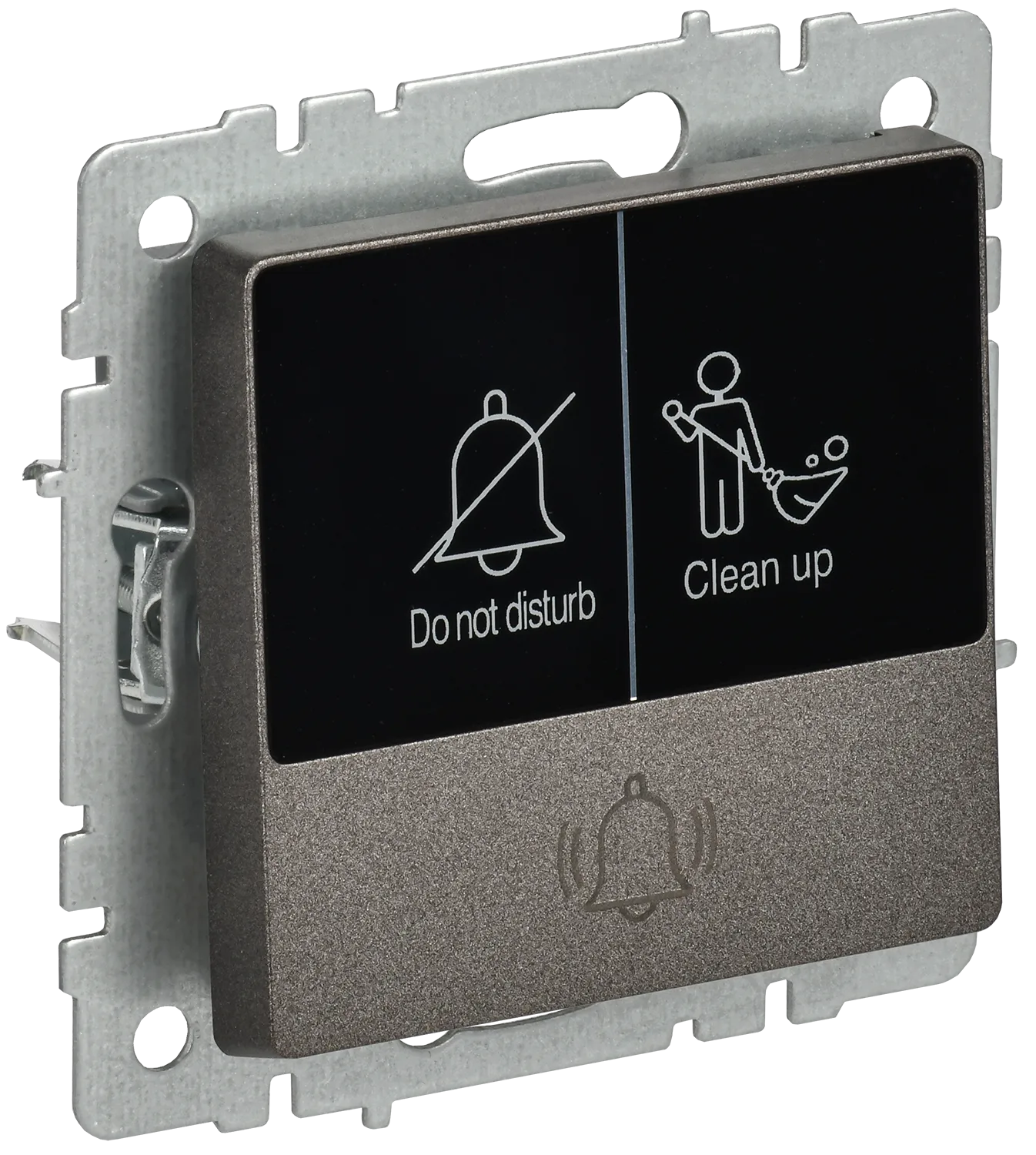 BRITE Кнопка звонка с индикацией для отелей 10А ВС10-1-9-БрТБ темная бронза IEK