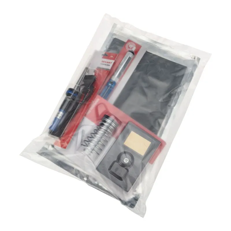 Набор К21 для пайки продвинутый 2 (паяльник, сменное жало, подставка, экстрактор, коврик) REXANT - Фото 2