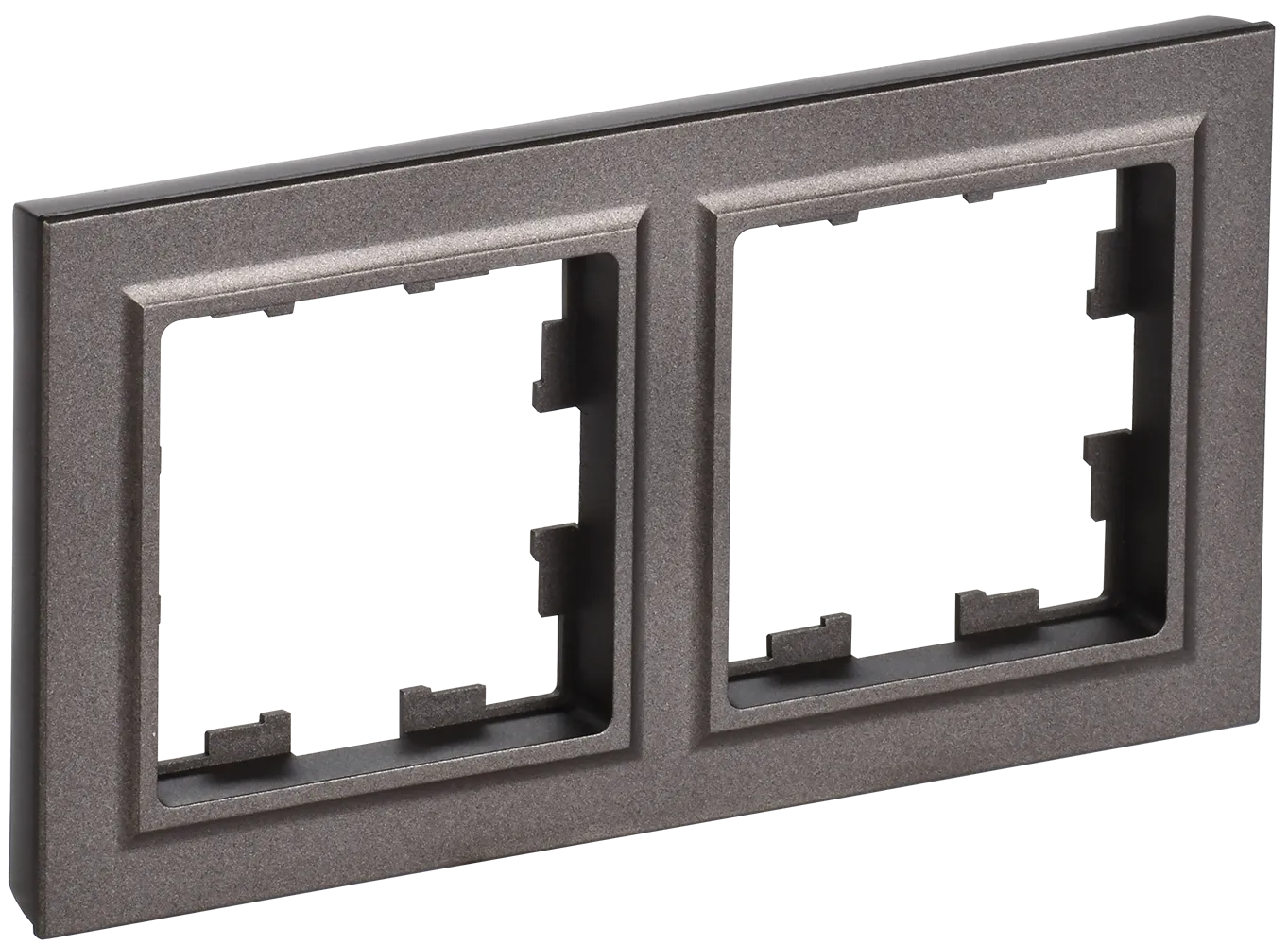 BRITE Рамка 2-местная IP44 РУ-2-БрТБ-44 темная бронза IEK
