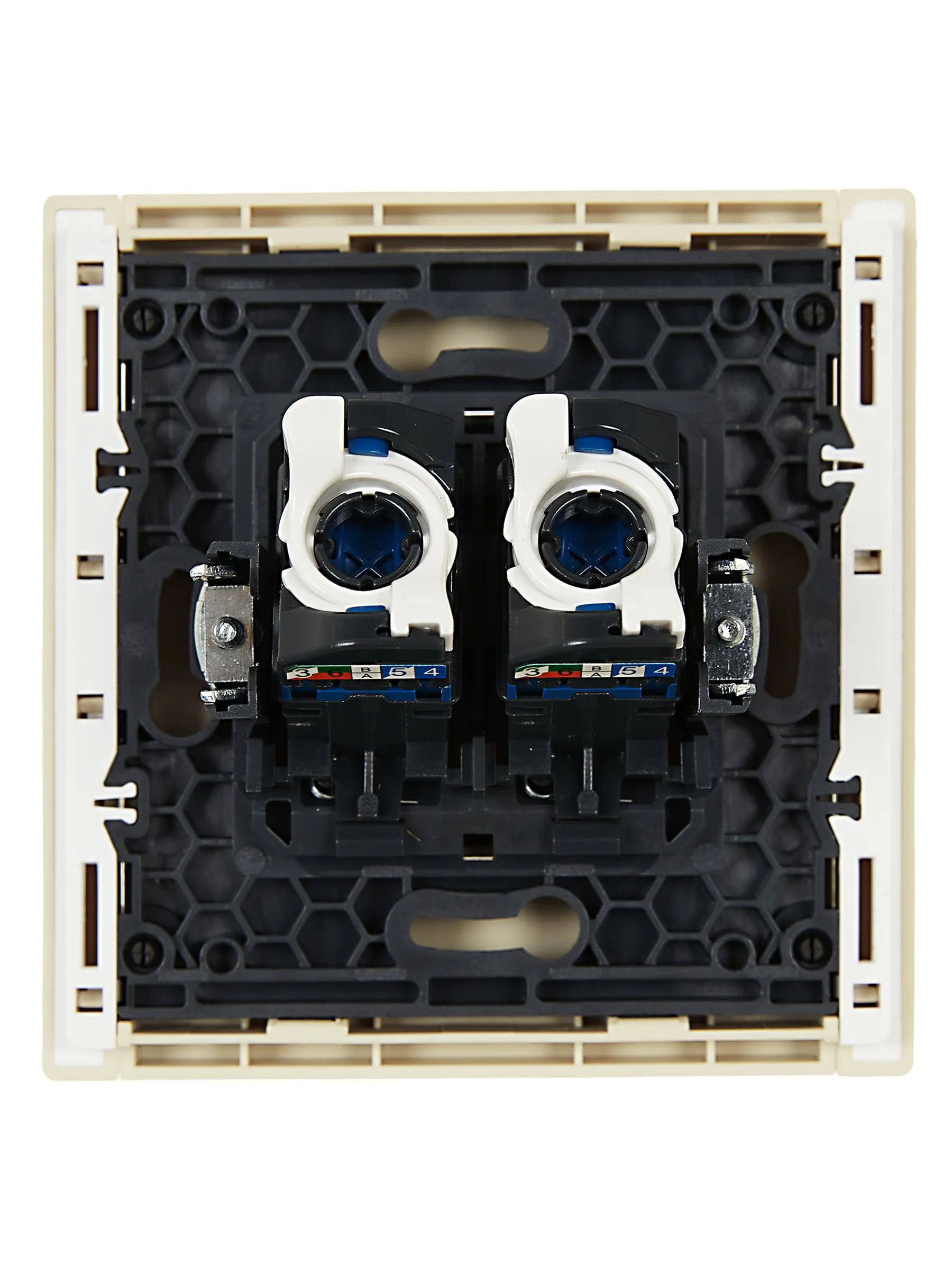 FORTE&PIANO Розетка компьютерная двойная RJ45 кат.6 FP434 ваниль IEK - Фото 3