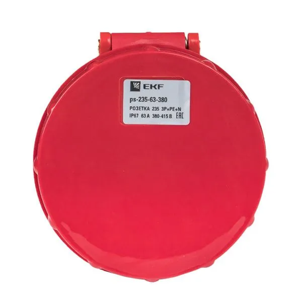 Роз. перенос. 235 3Р+РЕ+N 63А 380В IP67 EKF - Фото 2
