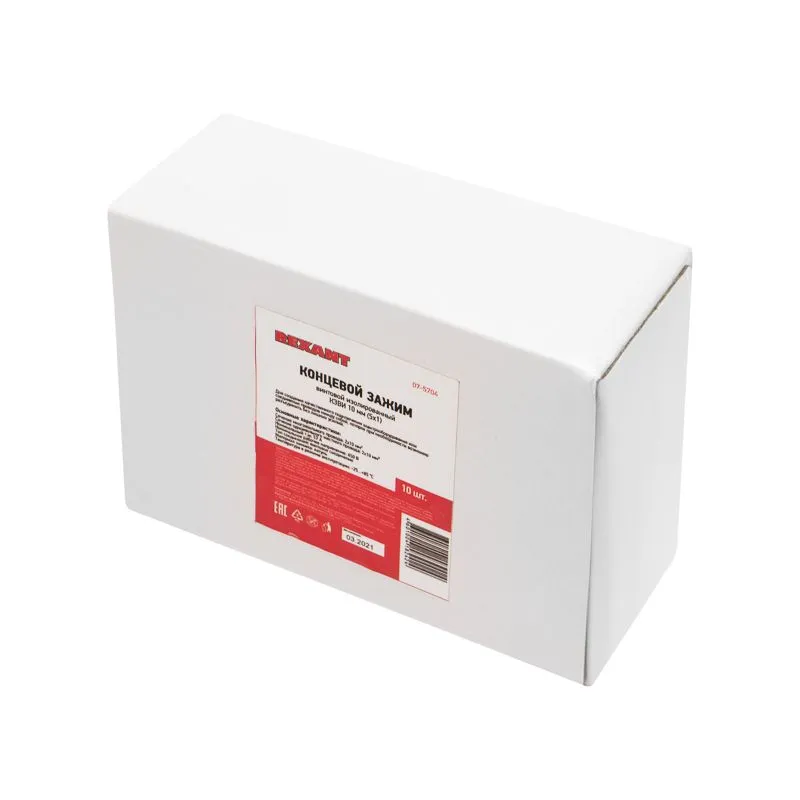 Концевой зажим винтовой изолированный КЗВИ 10 мм² (5х1) (10 шт./уп.) REXANT - Фото 2