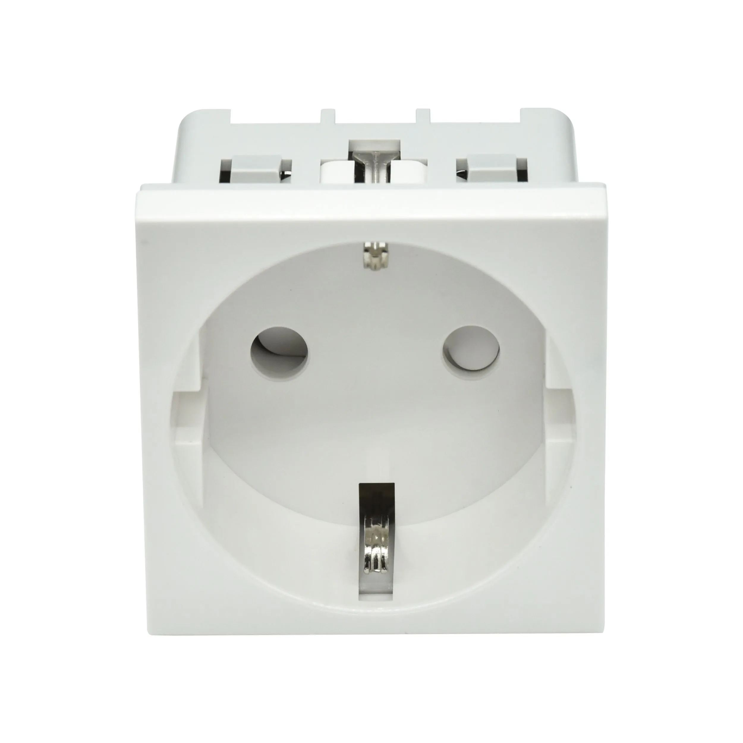 PRIMER РКС-20-30-П-К Розетка с заземляющим контактом защитной шторкой и винтовым зажимом (2 модуля) белая IEK - Фото 3