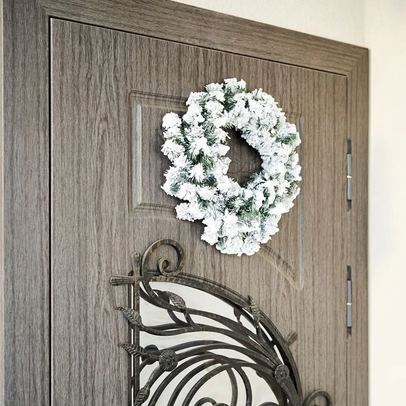 Заснеженный еловый венок NEON-NIGHT Ø 45 см, ПВХ - Фото 5