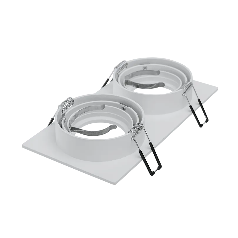 Встраиваемый cветильник WOLTA WDL-GU5.3/01W-02 IP20 под лампу GU5.3 двойной Белый ALTO 175x92x22 1/50 - Фото 5