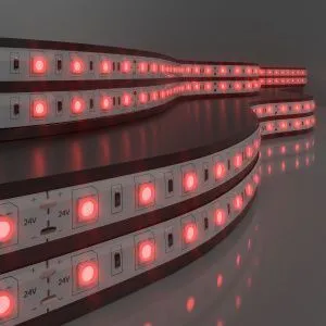 Лента светодиодная 24V 14,4W 60Led 5050 IP65 красный, 5м Elektrostandard a052974