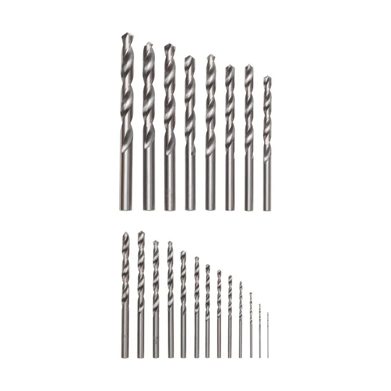 Набор сверл по металлу, 1-10мм (через 0,5мм, 3,2мм, 4,8мм), HSS, цилиндрический хвостовик, металлический кейс, 21 шт. KRANZ - Фото 2