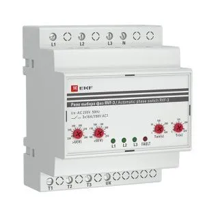 Реле выбора фаз RVF-3 EKF RVF-3