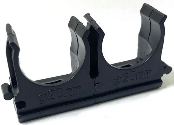 Крепеж-клипса Ø 20 цвета: черный (100шт/уп) DEKRON