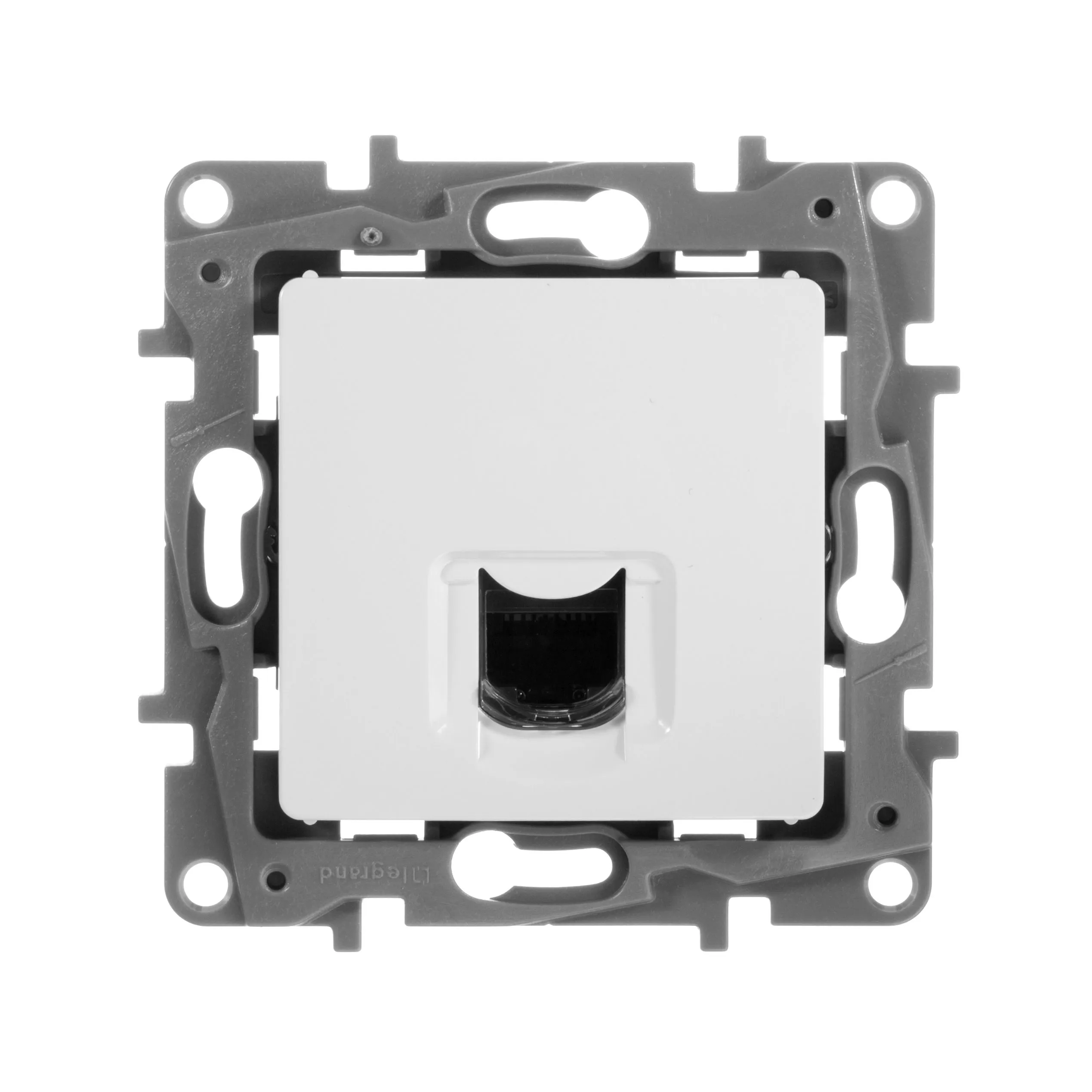 ETIKA Розетка компьютерная RJ45 категория 6 UTP белый - Фото 3