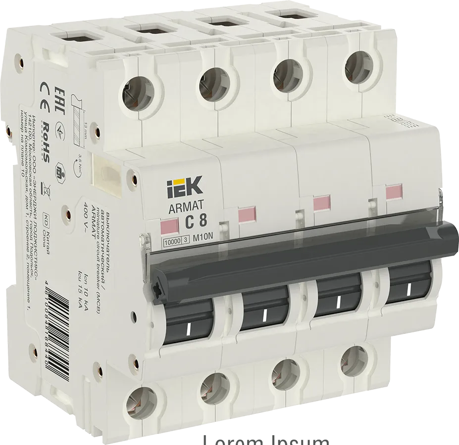 ARMAT Автоматический выключатель M10N 4P C 8А IEK