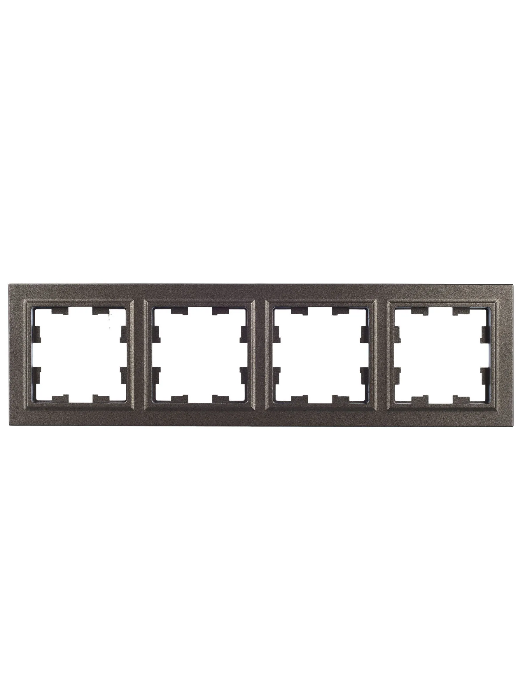 BRITE Рамка 4-местная РУ-4-БрТБ темная бронза IEK - Фото 4