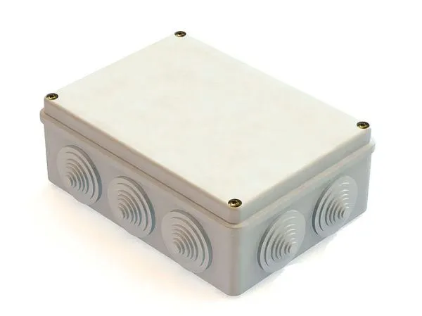 Коробка распаячная для о/п 190х140х70мм IP55, 10 вводов (20шт)
