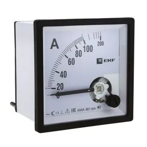 AMA-961 аналоговый на панель (96х96) квадратный вырез 1000А трансф. подкл. EKF ama-961-1000