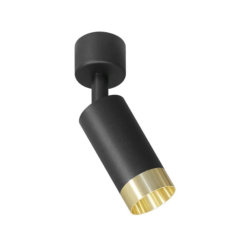 Накладной светильник WOLTA WSL-MR11/S15BG Petite под лампу MR11 c цоколем GU10 IP20 Чёрный с золотом 40*165mm
