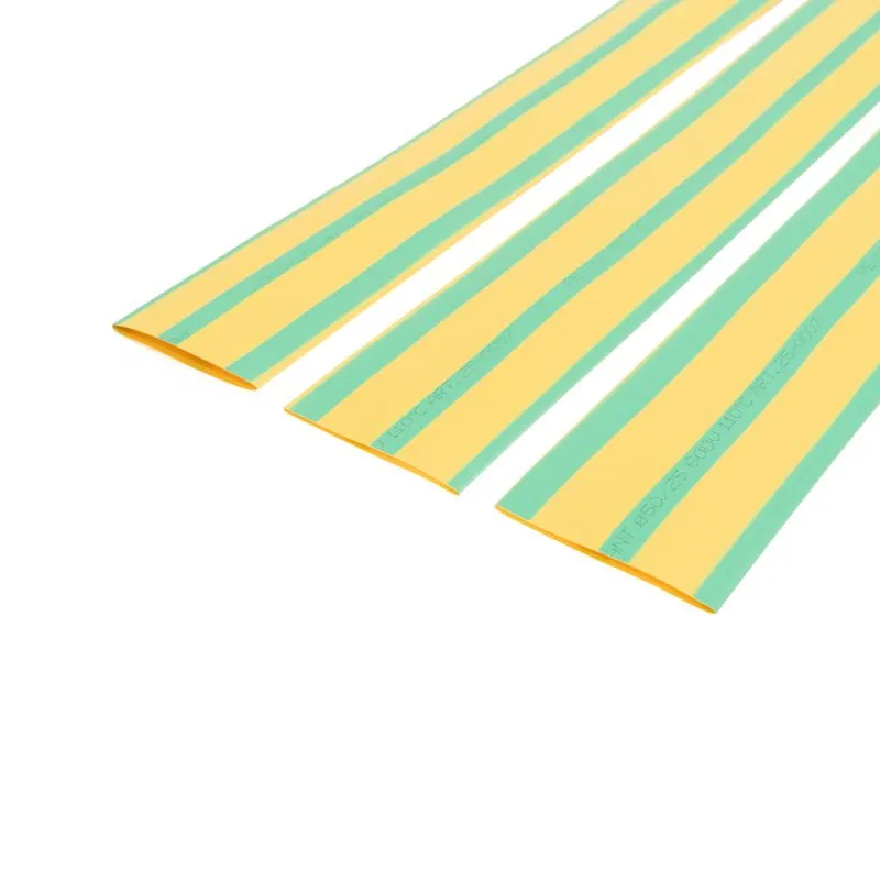 Трубка термоусаживаемая ТУТ нг 50,0/25,0мм, желто-зеленая, упаковка 10 шт. по 1м REXANT - Фото 3