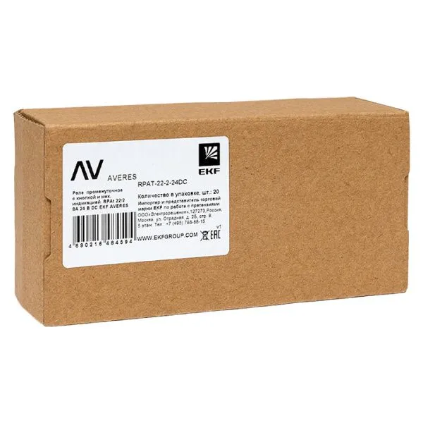 Реле промежуточное с кнопкой и мех. Индикацией RPAt 22/2 8A 24В DC EKF - Фото 7