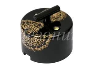 Выключатель ретро фарфоровый поворотный на четыре положения, CILINDRO, коллекция "ИМПЕРАТОРСКАЯ" , ц GE90401-05E