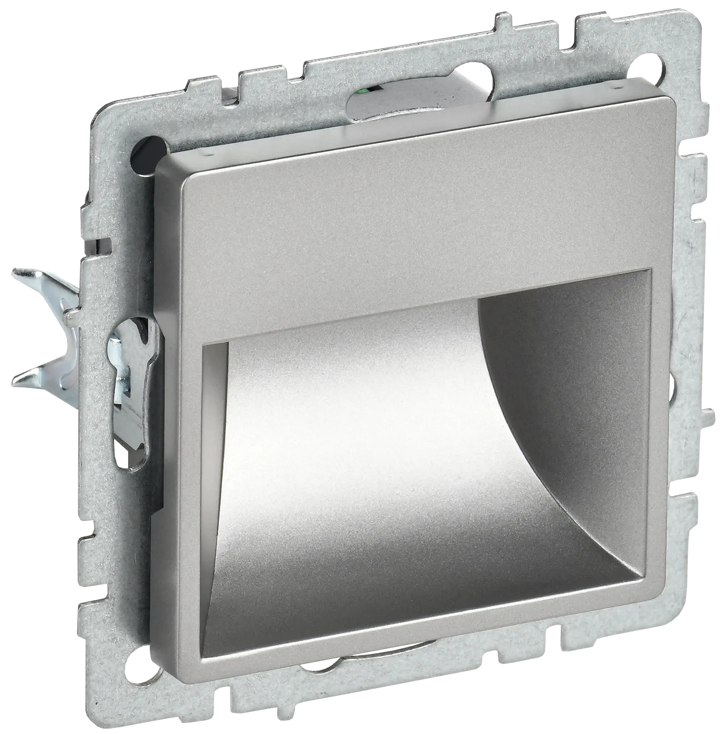 BRITE Подсветка светодиодная встраиваемая ПЛ20-БрС сталь IEK