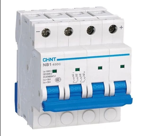 Авт. выкл. NB1-63DC 4P 16A 6кА х-ка C 1000В DC (R)