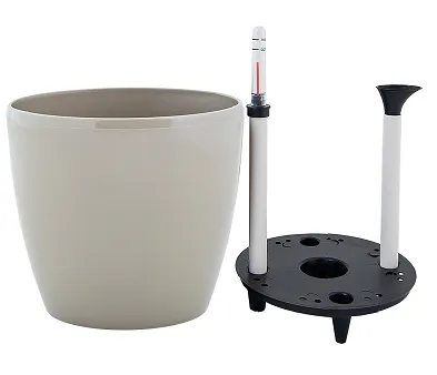 Вазон с поливом ЧЕТЫРЕ СЕЗОНА Матильда 24х22 см, 7.6 л, цвет какао 114095