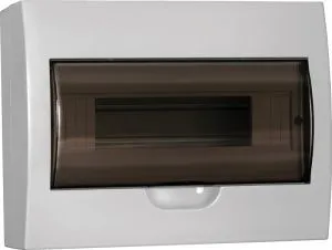 Корпус пластиковый ЩРН-П-12 черная прозрачная дверь IP41 GENERICA MKP12-N-12-41-G