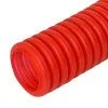 Труба гофрированная ПНД защитная для МПТ (пешель) красная d50/39,6 мм (15м/660м уп/пал) Промрукав PR02.0092